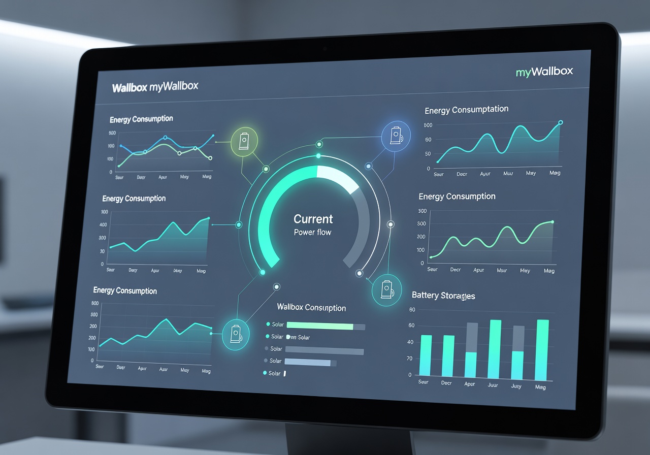 Smart energy dashboard for Wallbox myWallbox management software